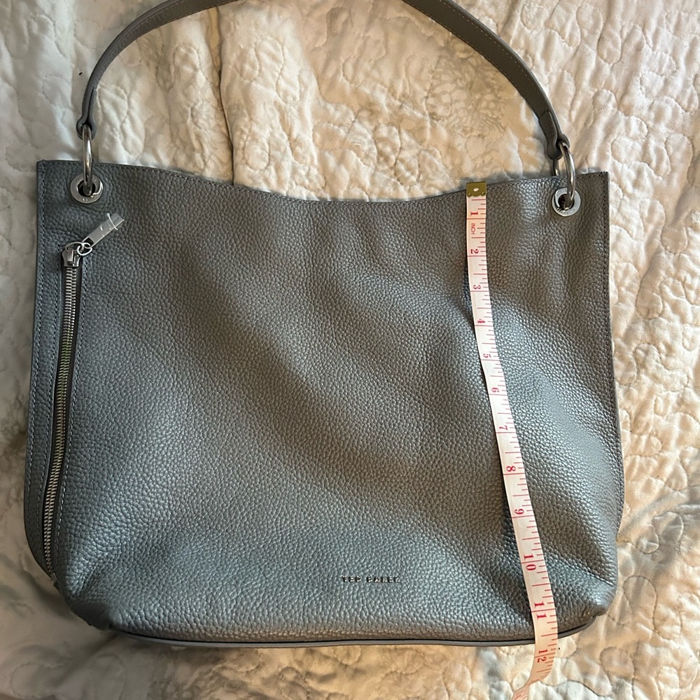 Ted Baker Gray Leather Shoulder Bag